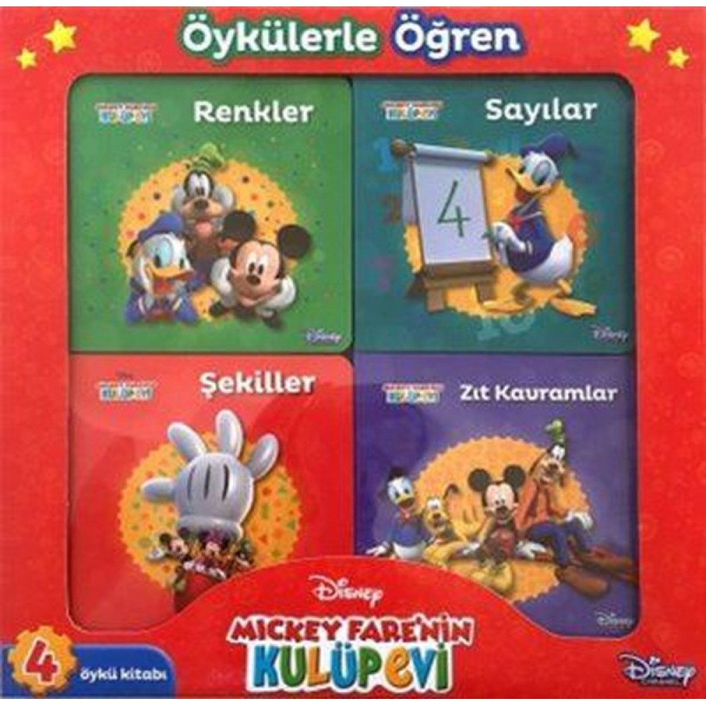 MICKEY FARE NİN KULÜP EVİ ÖYKÜLERLE ÖĞREN 4 KİTAP