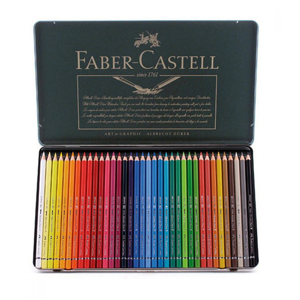 FABER CASTELL SULU BOYA KALEMİ 36 LI METAL KUTU
