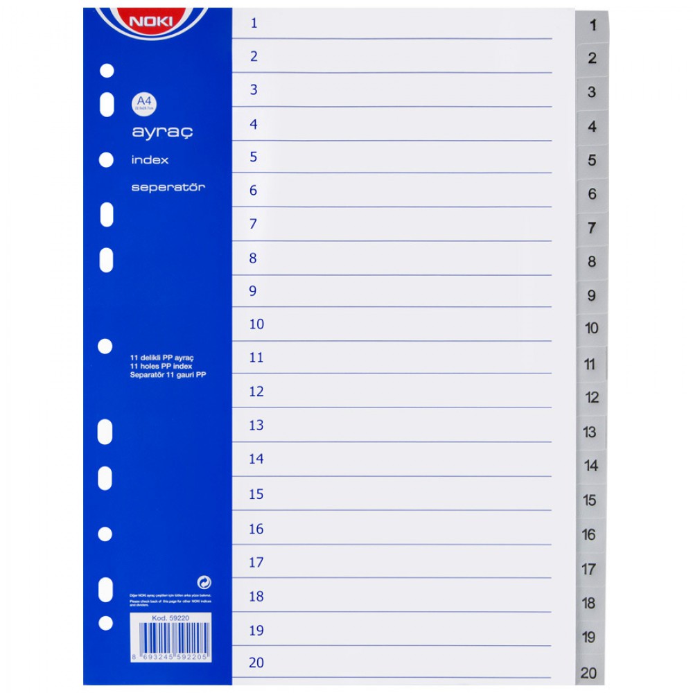 NOKİ SEPERATÖR 1-20  59220