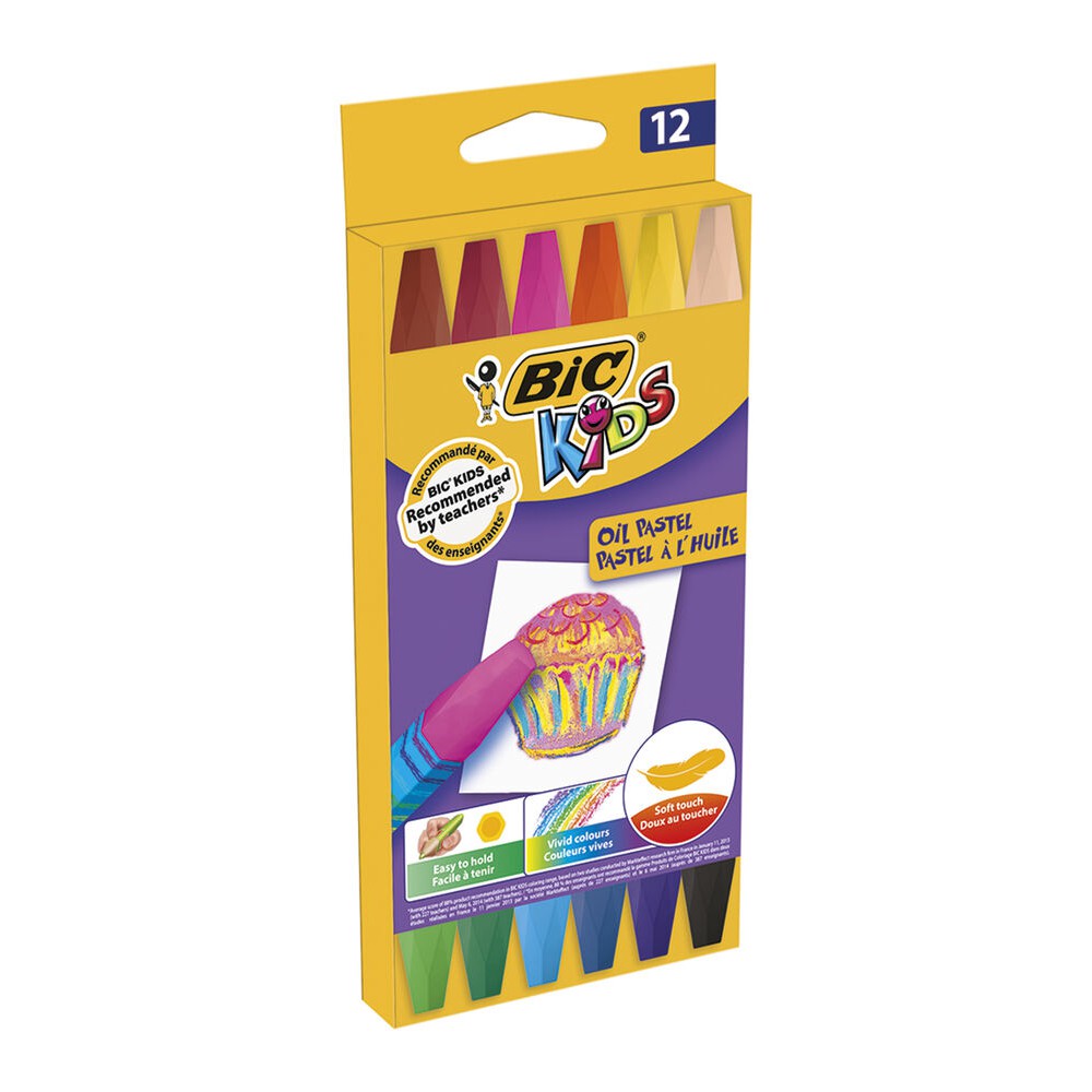 BİC OIL PASTELS CBW12 EU 12 Lİ