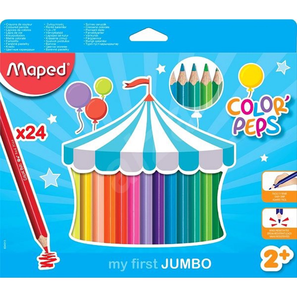 MAPED COLOR PEP S JUMBO KURUBOYA 24 LÜ KUTU