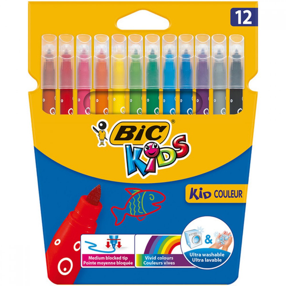 BIC KİD COLOUR 12 Lİ KEÇELİ KALEM