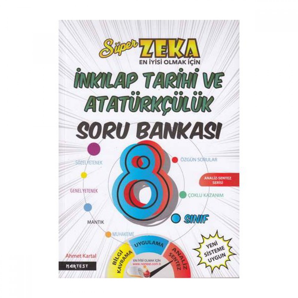NARTEST 8. SINIF SÜPER ZEKA TC İNKILAP TARİHİ SORU BANKASI