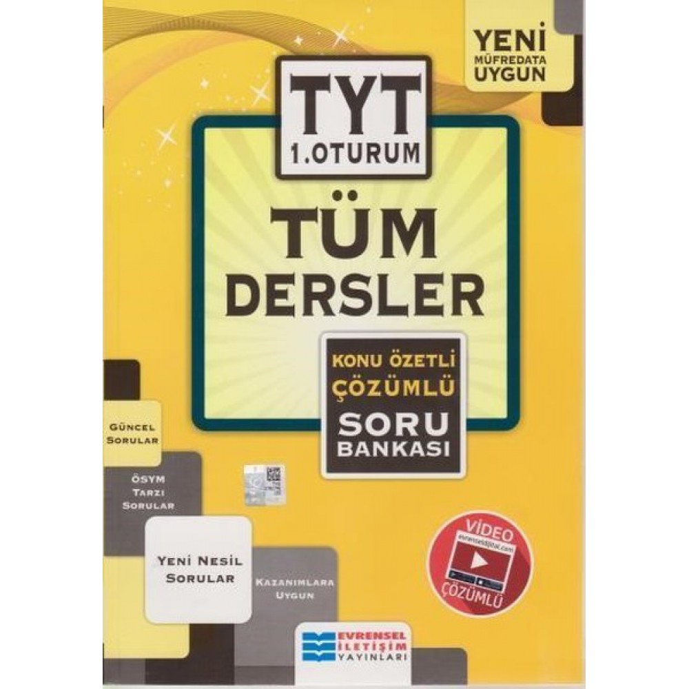 EVRENSEL TYT TÜM DERSLER KONU ÖZETLİ SORU BANKASI