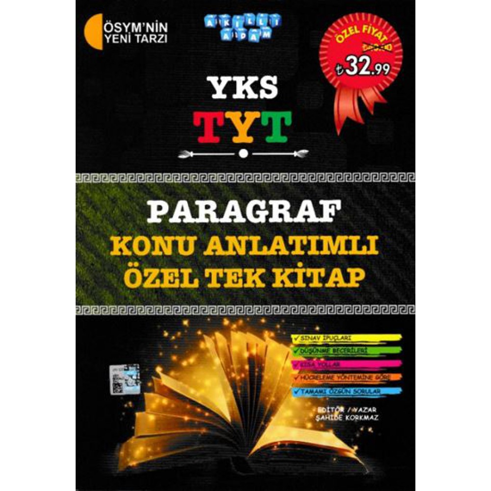Akıllı Adam YKS-TYT Paragraf Konu Anlatımlı Özel Tek  Kitap