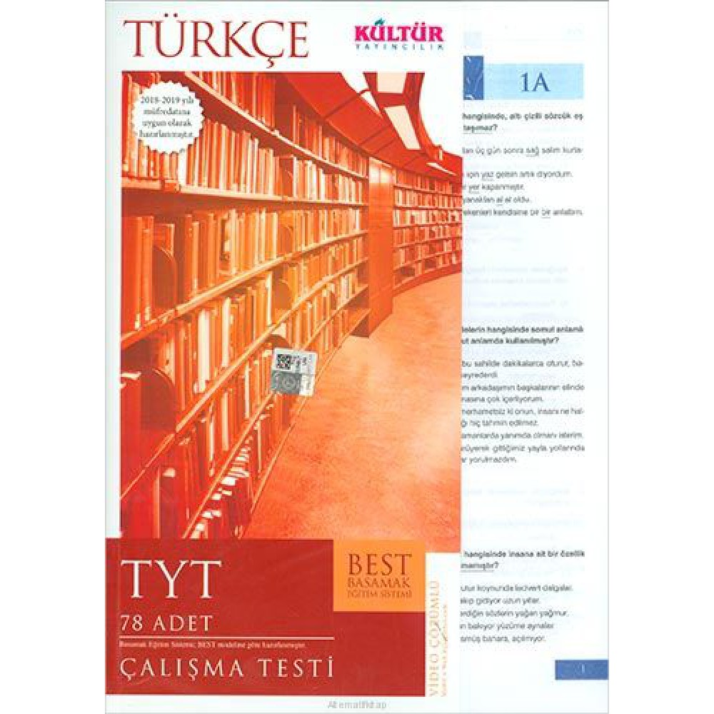 KÜLTÜR TYT TÜRKÇE BEST ÇALIŞMA TESTİ