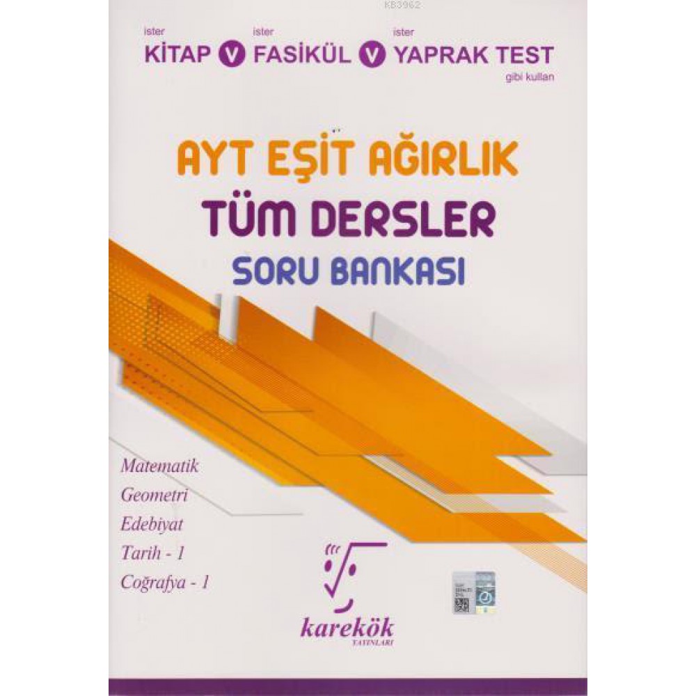 KAREKÖK AYT EŞİT AĞIRLIK TÜM DERSLER SORU BANKASI