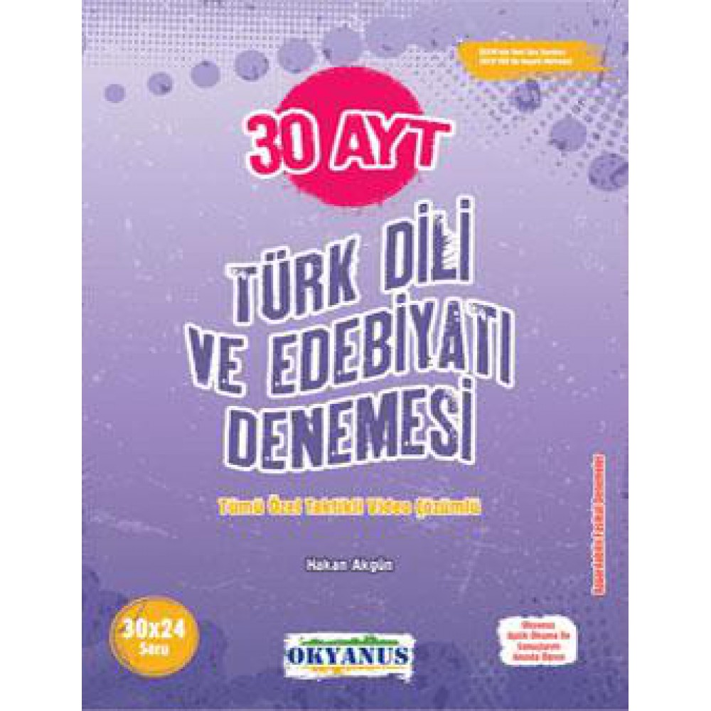 OKYANUS AYT TÜRK DİLİ VE EDEBİYATI 30 DENEME 