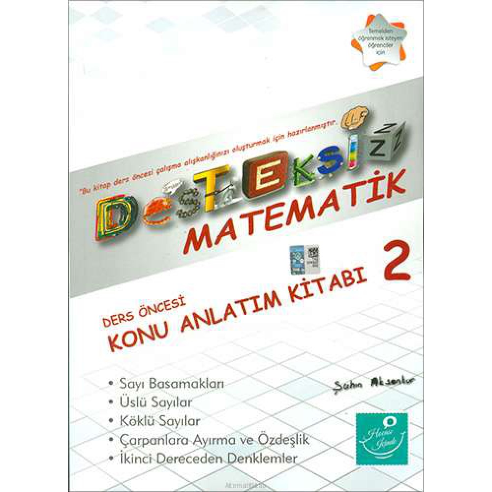 KARTEZYEN DESTEKSİZ MATEMATİK-DERS ÖNCESİ KA 2