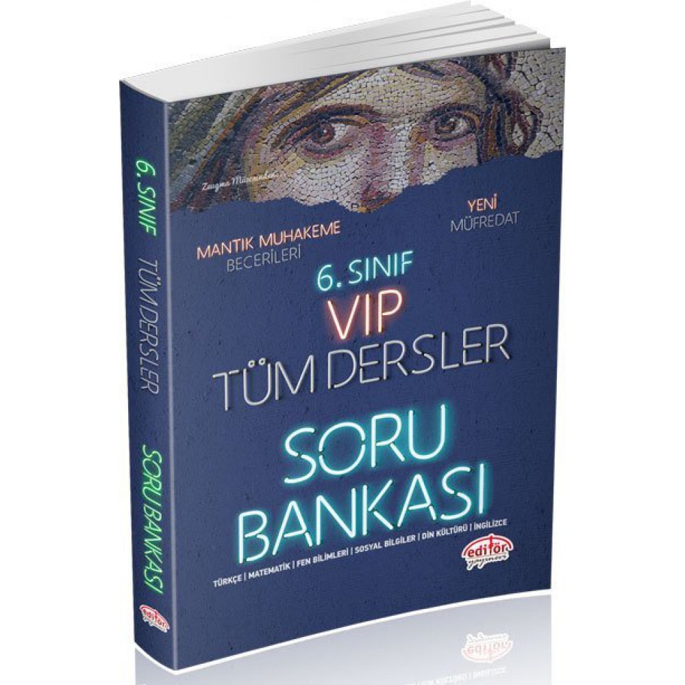 EDİTÖR 6.SINIF VIP TÜM DERSLER SORU BANKASI